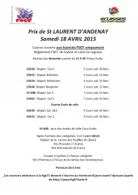 COURSE St Laurent d'Andenay 2015