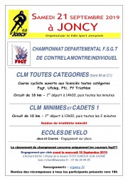 2019_VSJ_Chpt CLM_Affiche et règlement