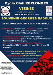 Cyclo Club REPLONGES GENTLEMAN DU POULET AFFICHE 2022