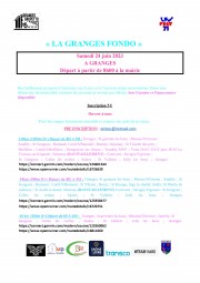 Affiche Brevet Le Granges Fondo 2023