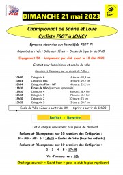 Affiche Championnat fsgt71 2023