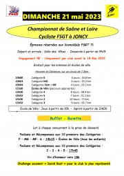 Affiche Championnat fsgt71 2023